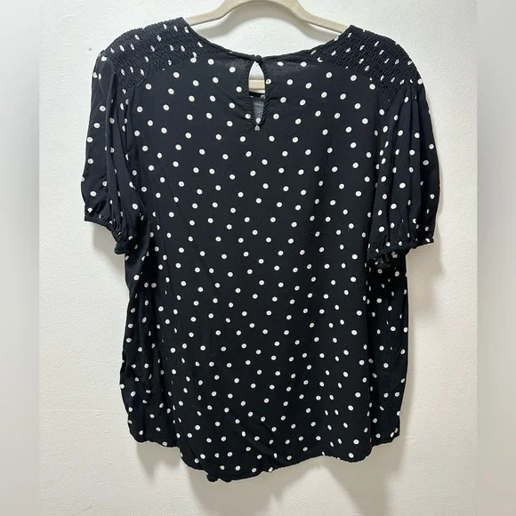 Popsugar Smocked Shoulder Puff Sleeve Blouse - Picture 2 of 5